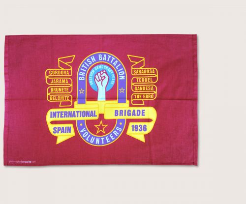  International Brigade British Battalion Banner tea towel